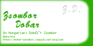 zsombor dobar business card